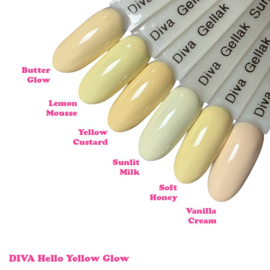 DIVA Gellak Hello Yellow Glow Collection 6x 10 ml #
