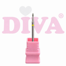 DIVA Diamond Freesbit Flame Yellow 2 – Extra Fine diepere structuur