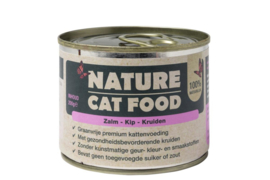 Nature Catfood Zalm/Kip en kruiden blik 200 gram