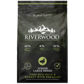 Riverwood Junior Large Breed Kalkoen - Eend - Fazant 2 kilo