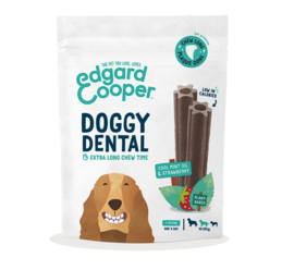 Edgard & Cooper Doggy Dental Munt & Aardbei M per 7 stuks