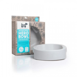 Hownd Hero Bowl antibacteriële eet- en drinkbak Urban Grey S