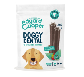 Edgard & Cooper Doggy Dental Munt & Aardbei L per 7 stuks