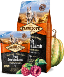 Carnilove Struisvogel en Lam Kleine rassen 1,5 kilo