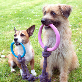 Beco Ring met Touw Roze klein