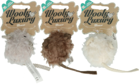 Wooly Luxury Muis Wit