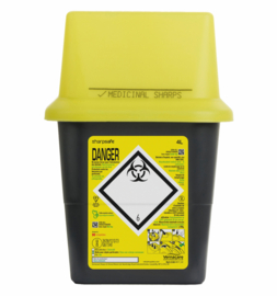 Sharpsafe naaldcontainer 4 liter (50 stuks)