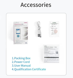 Draagbare ECG Monitor Contec PM10 met bluetooth en software