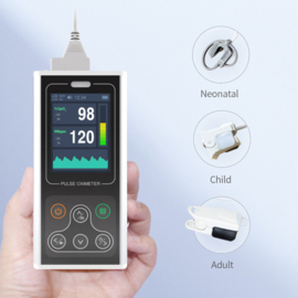 Saturatiemeter Contec CMS60D1 incl 3 probes (volwassene, kind, neonataal)