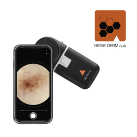 HEINE DELTA one dermatoscoop (zwart-zilver)