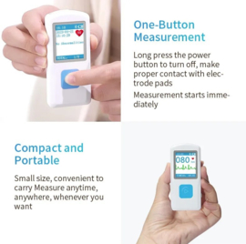 Draagbare ECG Monitor Contec PM10 met bluetooth en software
