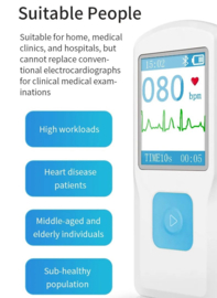 Draagbare ECG Monitor Contec PM10 met bluetooth en software