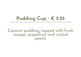 Coconut Pudding  Cup