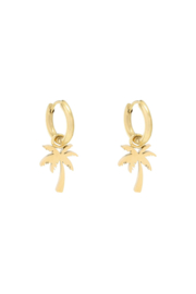 Earrings Palm gold - NIEUW!