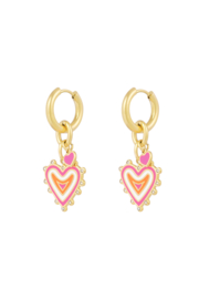 Earrings Colourful Summer gold