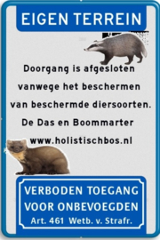 Uitleg Eigen terrein en afsluiting doorgang