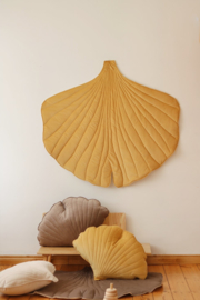 Ginkgo leaf quilted mat "Honey"