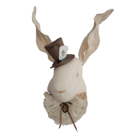 Linen Rabbit from Wonderland- Light Beige, Mr.Hatter