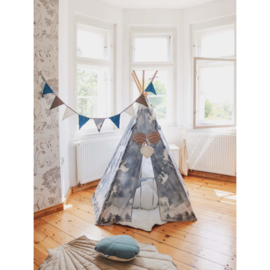 Slinger met pailletten "Blue"
