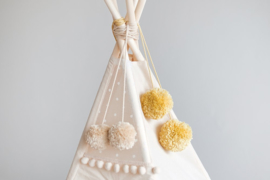 Pastel Yellow Tipi Pom Poms