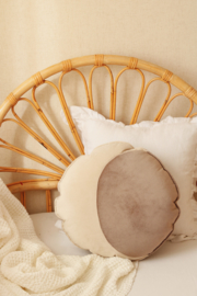 Velvet sierkussen , 'Dreamy Half Moon' -Beige -MoiMili
