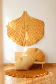Ginkgo leaf quilted mat "Mango"