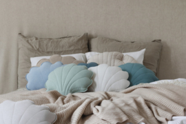 Sierkussen schelp, Baby Blue-MoiMili