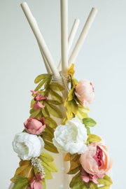Peonies Flower Garland