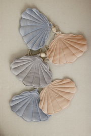 Slinger Velvet Schelp " Blue Pearl"