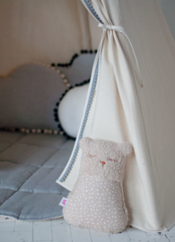 Tipi Tent Classic " Grey Pompons'