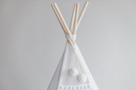 Tipi Tent White - Pom Pom