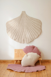 Ginkgo leaf quilted mat "Cream"