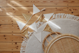 Slinger met pailletten "Gold and Beige"