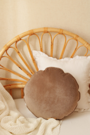 Velvet sierkussen , 'Dreamy Half Moon' -Beige -MoiMili