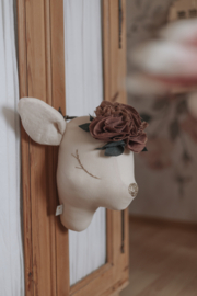 Hert -Light beige – Flowers