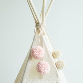 Pale Pink Tipi Pom Poms
