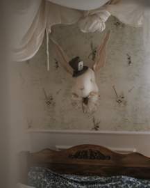 Linen Rabbit from Wonderland- Light Beige, Mr.Hatter