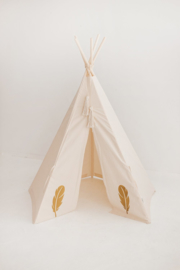 Tipi Tent - Golden Feathers