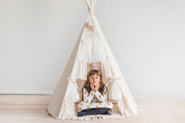Boho Style Teepee Tent - Curtains