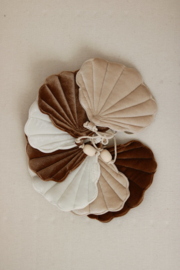 Slinger Velvet Schelp "Velvet Beige Pearl"