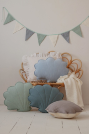 Sierkussen schelp, Baby Blue-MoiMili