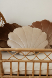 Velvet sierkussen schelp, 'Cream Pearl' -MoiMili