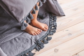 Speel/tipi Mat Grey - Tassel