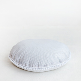 XL Floor Pillow Grey - White Rhombus