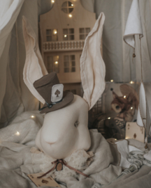 Linen Rabbit from Wonderland- Light Beige, Mr.Hatter