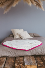 Speel/tipi Mat Beige - Pink Pom Pom