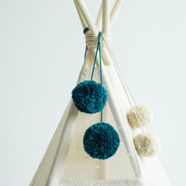 Dark Mint Tipi Pom Poms