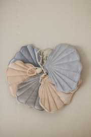 Slinger Velvet Schelp " Blue Pearl"