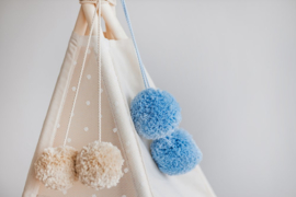 Light Blue Tipi Pom Poms