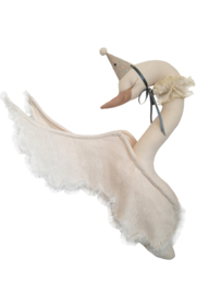 Zwaan light beige met hoedje